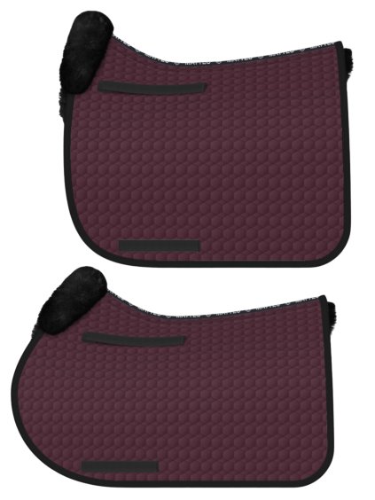 Podsedlová dečka s beránkem zespodu Mattes Square Pad Blackberry