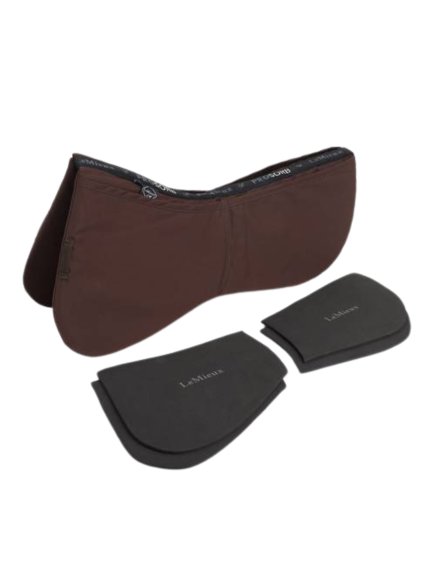Tlumící korekční dečka s kapsami LeMieux ProSorb Plain 2 Pocket Half Pad Brown