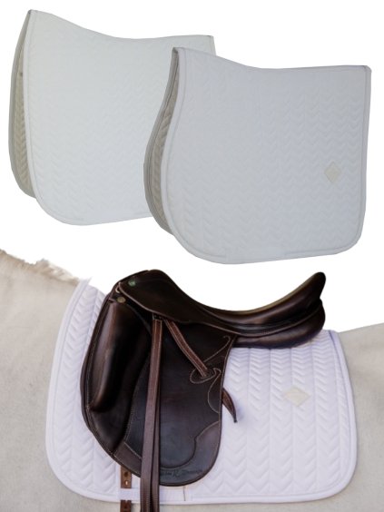 Podsedlová dečka Kentucky Fishbone White (VS/DR)