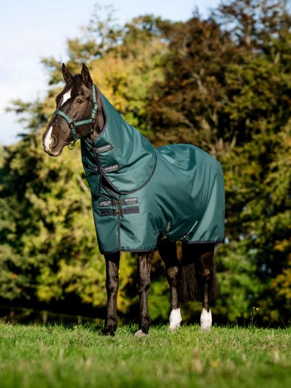 100g Výběhová deka s odnímatelným krkem 900D Horseware Amigo® Dynasty Green