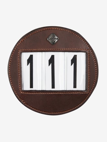 lm number holder round brown hr
