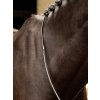 Rubber Half lined Reins Black/Silver (Velikost Pony)