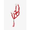 Hobby Horse Christmas Headcollar & Leadrope Red (Velikost One Size)
