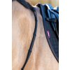 Pogumované protiskluzové otěže LeMieux Rubber Grip Continental Reins Black/Silver