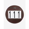 lm number holder round brown hr