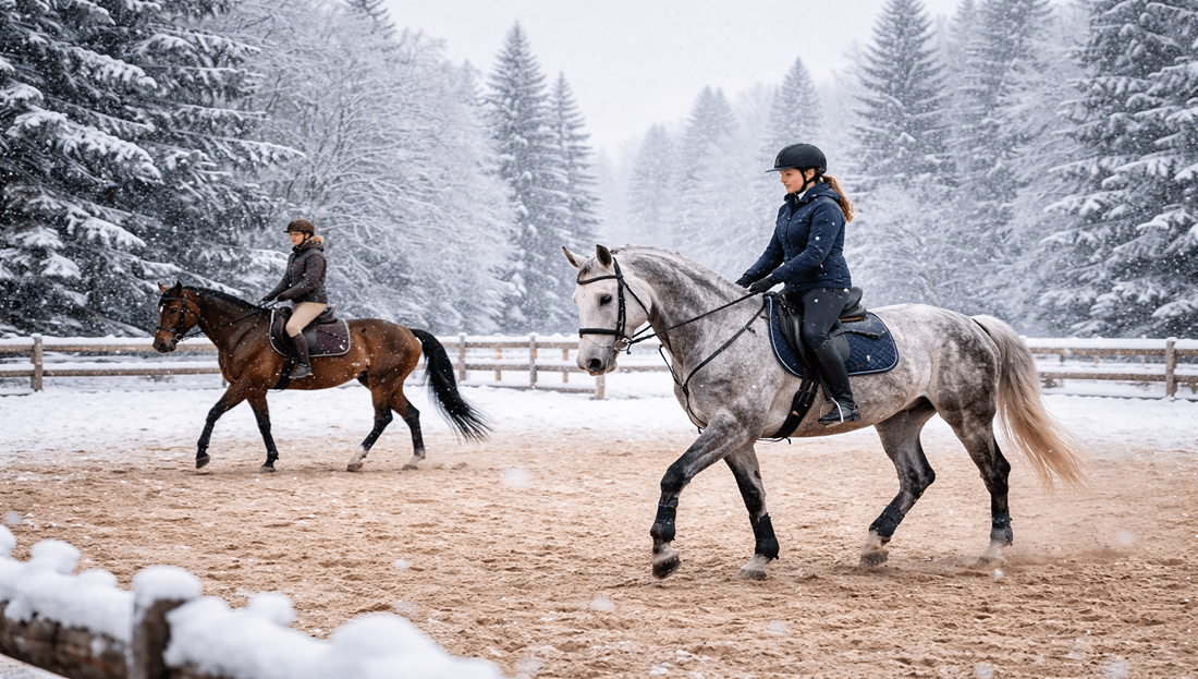 Ježdění a práce s koňmi v mínusových teplotách