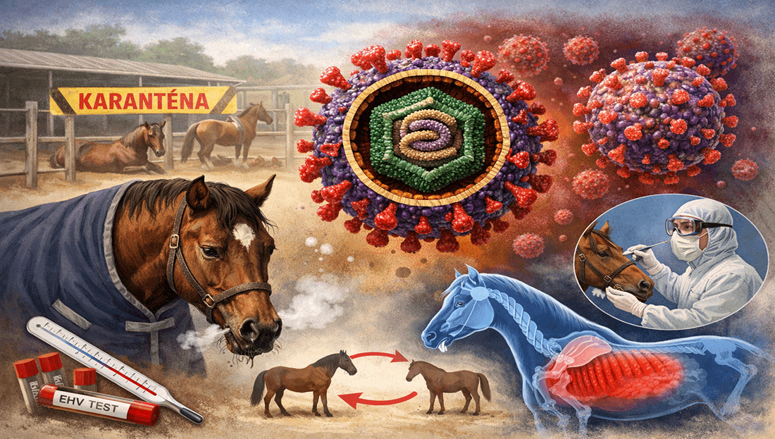 EHV-1 u koní: tichý virus, který může ochromit celou stáj