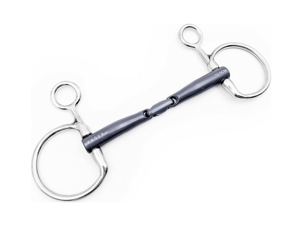 FAGER Udidlo baucher Emil dvakrát lomené titanium, 135 mm/14 mm (AP 25 DOPRODEJ)