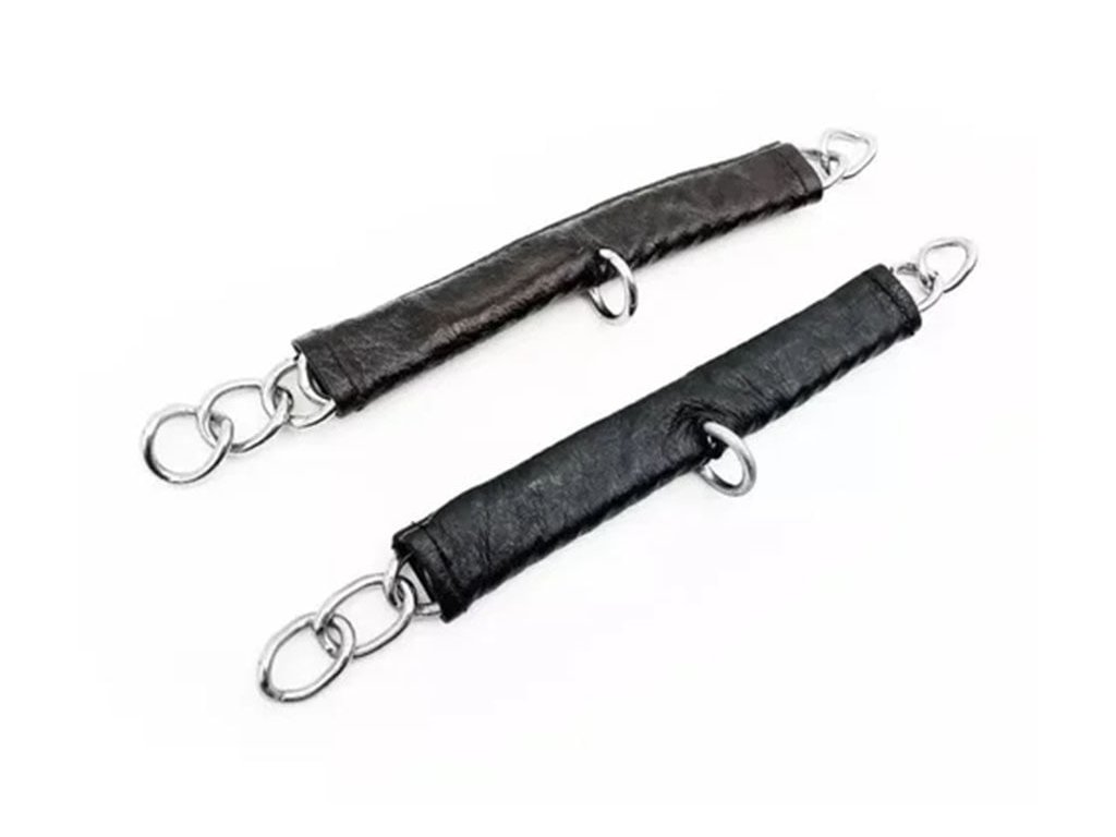 FAGER Řetízek potažený kůží, černá (AP 25 DOPRODEJ)