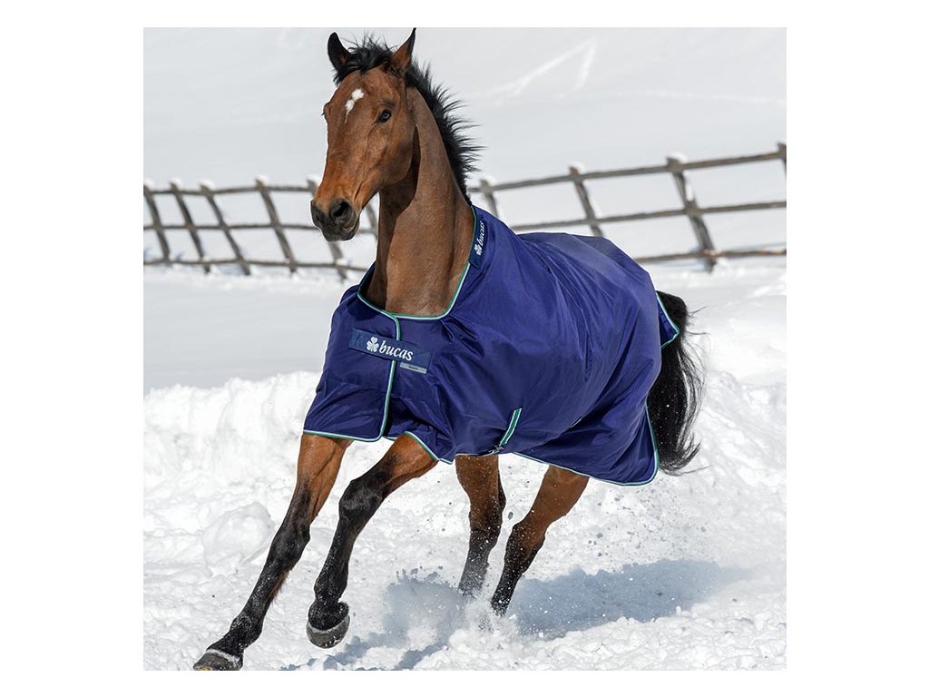 Výběhová deka BUCAS Smartex Extra - modrá, 170 cm