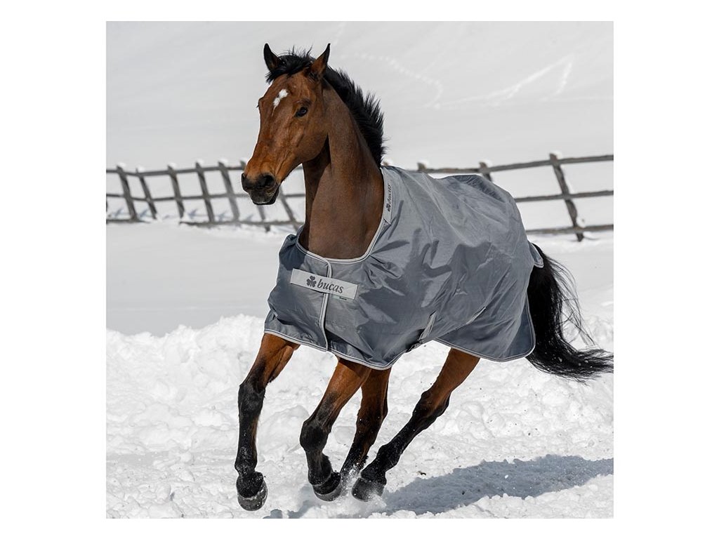 Výběhová deka BUCAS Smartex Extra - irongate, 140 cm