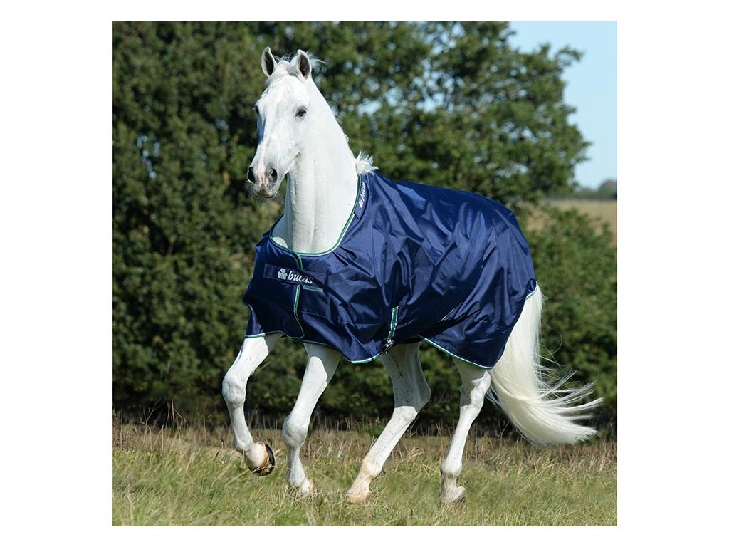 Výběhová deka BUCAS Smartex Medium - modrá, 140 cm