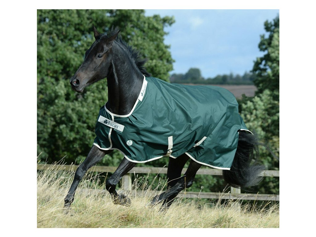 Výběhová deka BUCAS Green-Line Turnout, 100g zelená, 115cm