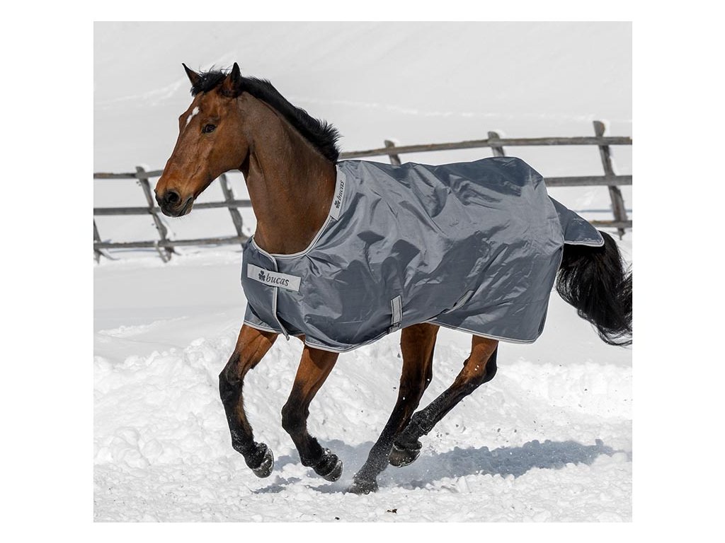 Výběhová deka BUCAS Smartex Rain - irongate, 170 cm