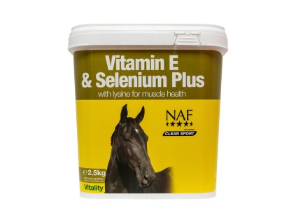 NAF Vitamin E and Selenium Plus pro správnou funkci svalů koní v zátěži 2,5kg