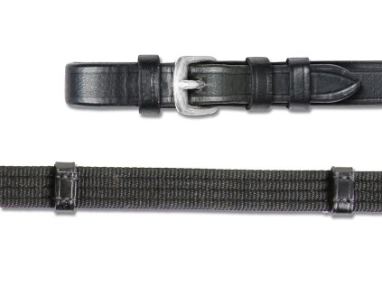 WALDHAUSEN Otěže plátěné 19 mm černé, FULL