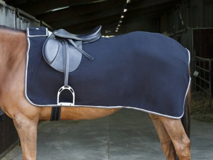 Bederní deka RIDING WORLD fleece - černá, 150 cm