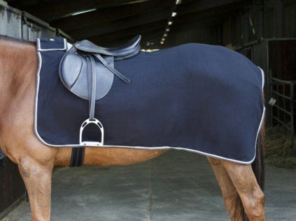 Bederní deka RIDING WORLD fleece - černá 150 cm