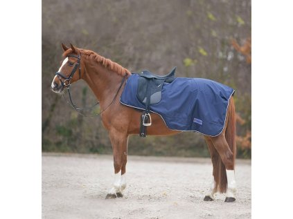 Bederní deka WALDHAUSEN nepromokavá s fleece podšívkou - modrá, PONY