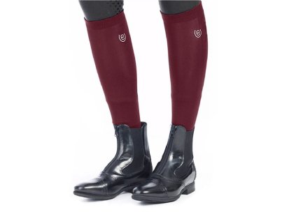 Podkolenky jezdecké EQUESTRIAN STOCKHOLM Knee Sock Bordeaux