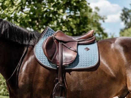 Podsedlová dečka KENTUCKY Classic Leather - modrá, VS/FULL