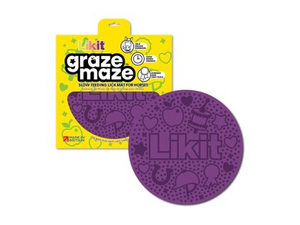 Lízací podložka pro koně LIKIT Graze Maze - lilac