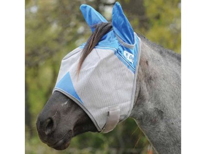 Maska CASHEL Crusader Fly Mask Standard Arab-Cob with Ears Blue