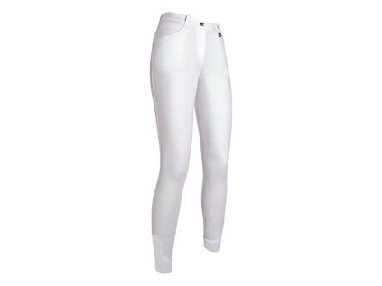Dětské rajtky HKM Kate full grip - bílé 128