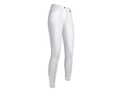 Dětské rajtky HKM Kate full grip - bílé, 134