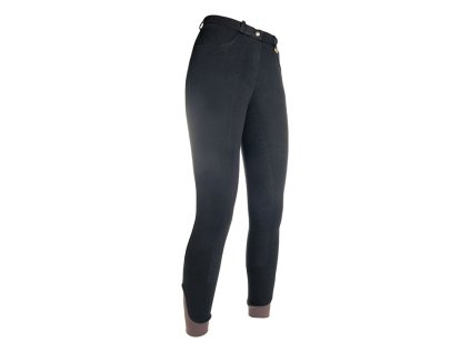 Dětské rajtky HKM Kate full grip - černé, 152