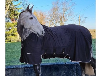 Odpocovací deka BUCAS X-Range Cooler, černá/stříbrná, 130 cm