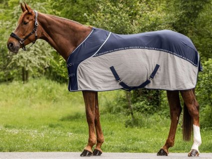 Deka WALDHAUSEN Cooler Fly-Summer - tmavě modrá/šedá, 135