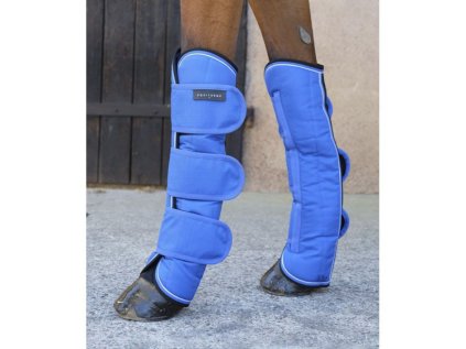 Přepravní kamaše EQUITHEME Tyrex 1200D - modré/černé, PONY
