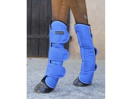 Přepravní kamaše EQUITHEME Tyrex 1200D - modré/černé, COB