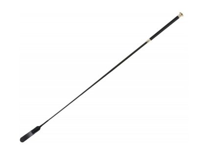 Drezurní bičík WHIP&GO s plácačkou, černý, 120cm