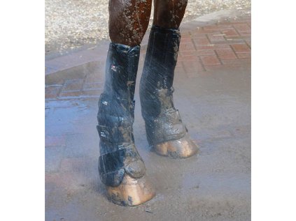 PREMIER EQUINE Výběhové kamaše Turnout Mud Fever Boots černé, vel. L (AP 25 DOPRODEJ)