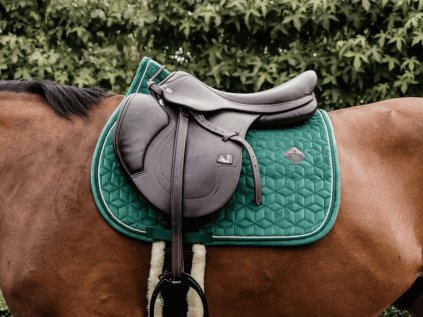 Podsedlová dečka KENTUCKY Velvet - tmavě zelená, PVS/PONY