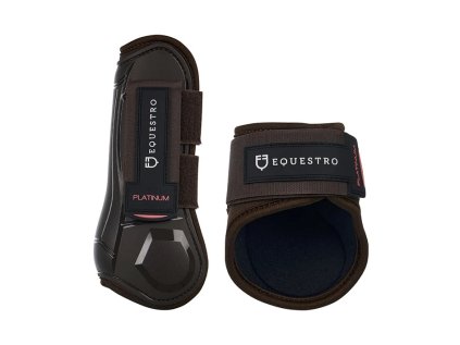 EQUESTRO Sada kamaší + strouhaček Platinum - hnědá, PONY