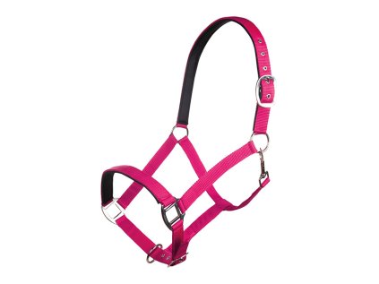 HKM Ohlávka Charming měkce vypodložená - tmavě růžová, PONY