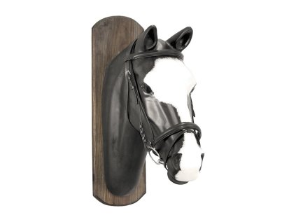 DERBY Uzdečka kožená s anglickým nánosníkem - černá, FULL