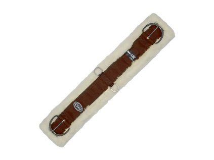 POOL´S Podbřišník westernový Airflow s beránkem - hnědý, 30"/76 cm