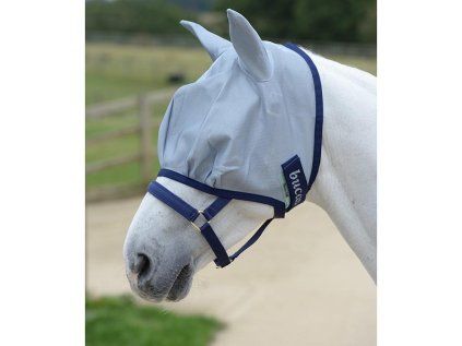Maska proti hmyzu BUCAS Buzz-Off Fly mask modrá vel. L