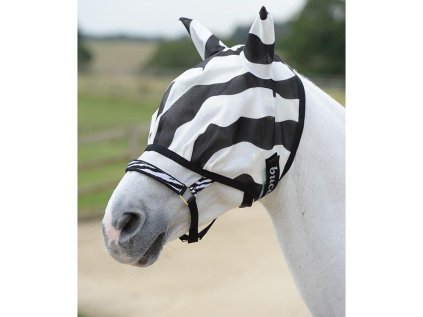 Maska proti hmyzu BUCAS Buzz-Off Zebra Fly, mask zebra, vel. S