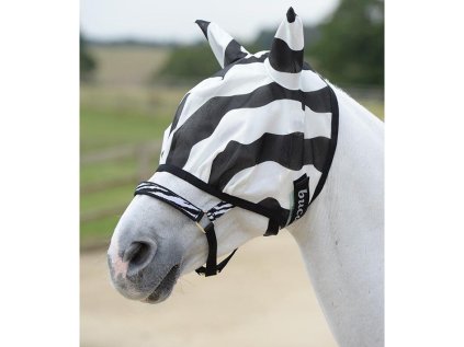 Maska proti hmyzu BUCAS Buzz-Off Zebra Fly, mask zebra, vel. M