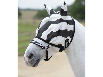 Maska proti hmyzu BUCAS Buzz-Off Zebra Fly, mask zebra, vel. XL