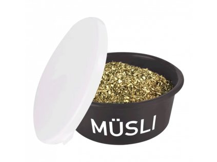 WALDHAUSEN Mísa na krmení s víkem - šedá, 2 l