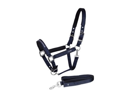 Ohlávka EQUESTRIAN STOCKHOLM Clean Modern Tech Navy, vel. COB