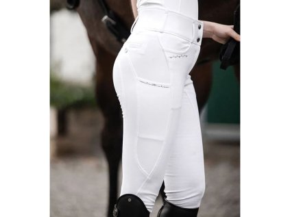 Závodní rajtky WALDHAUSEN Mathilda High Waist full grip, bílé, 44
