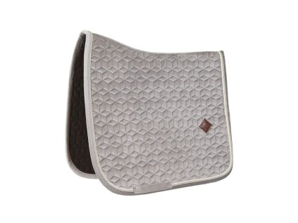 Drezurní podsedlová dečka KENTUCKY Basic Velvet - béžová, FULL