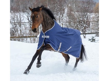 Výběhová deka BUCAS Freedom Turnout 300g, modrá, 155 cm